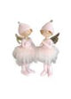 Pixie Small Pink Standing Gold Wings