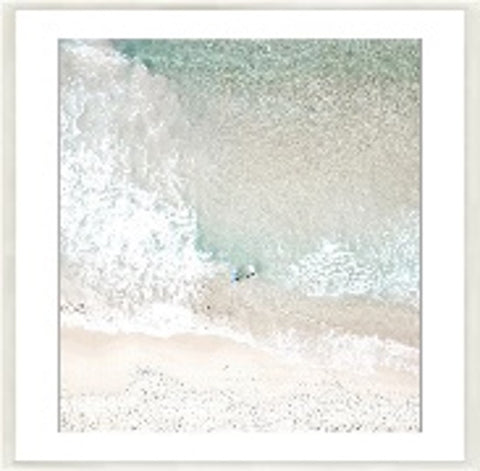 Crystal Bay Glass Framed Print White Frame 120x180cm HW Art - Wall Decor, Clock, Wall Mirror Robert Mark   