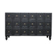 Fifth Ave Black Sideboard with Gold Handles