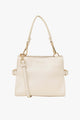 Birdie White Mini Top Handle Square Crossbody Bag