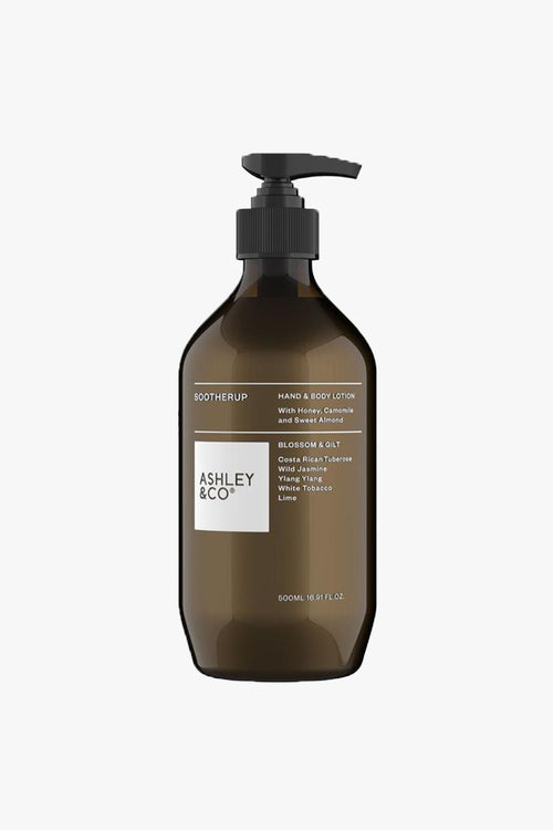 Soother Up Blossom + Gilt Hand Body Lotion 500ml HW Beauty - Skincare, Bodycare, Hair, Nail, Makeup Ashley+Co   