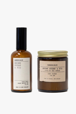 Best of Both Candle and Room Spray Brown Sugar + Fig Gift Bag HW Beauty - Skincare, Bodycare, Hair, Nail, Makeup Amberjack   