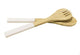 Alia Bamboo Salad Servers White 30cm