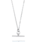 Valentine T - Bar Necklace Sterling Silver