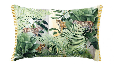 Jungle Fever Rectangle Cushion 35x55cm HW CUSHIONS, Throws, Rugs Robert Mark   