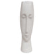 Long Narrow Face White Vase