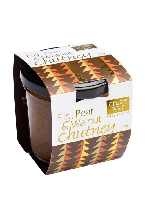 Fig Pear Walnut Chutney 120g HW Food & Drink Herb + Spice Mill   