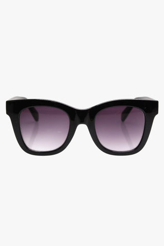 Crush Black Sqaure Oversized Sunglasses