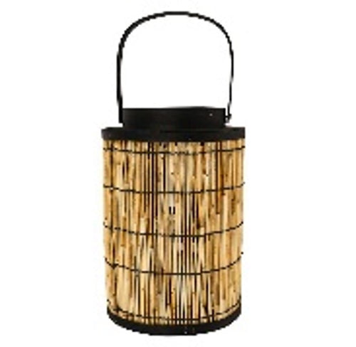 Biden Natural Black Lantern 45cm HW Lighting - Lamp, Candleholder, Lantern, Shade Robert Mark   