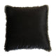 Velvet Fringed Black Cushion 45x45cm