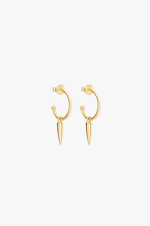 Dagger 18k Gold Plated Hoop Earrings ACC Jewellery Murkani   