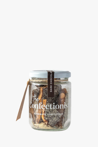 Dark Chocolate + Almond Toffee 85g Jar HW Food & Drink The Confectionist   