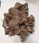 Beige Satin Scrunchie