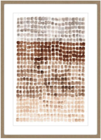 Building Blocks Brown Toned Mosaics 80 X 100cm HW Art - Wall Decor, Clock, Wall Mirror Start With Art   