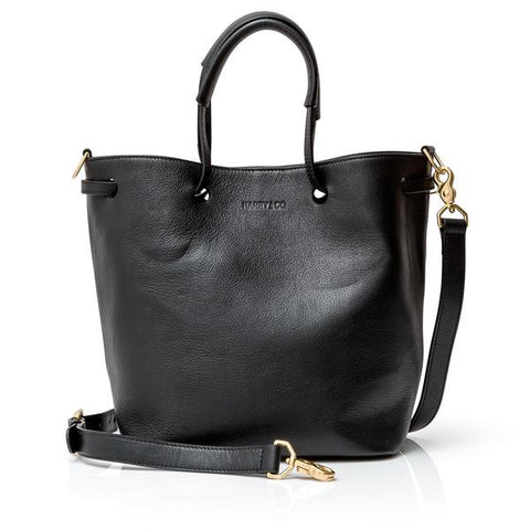 Nina Black Leather Bucket Bag ACC Bags - All, incl Phone Bags Harry & Co   