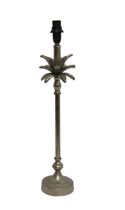 Small Palm Tree Design Lampbase Raw Nickle HW Lighting - Lamp, Candleholder, Lantern, Shade French Country   