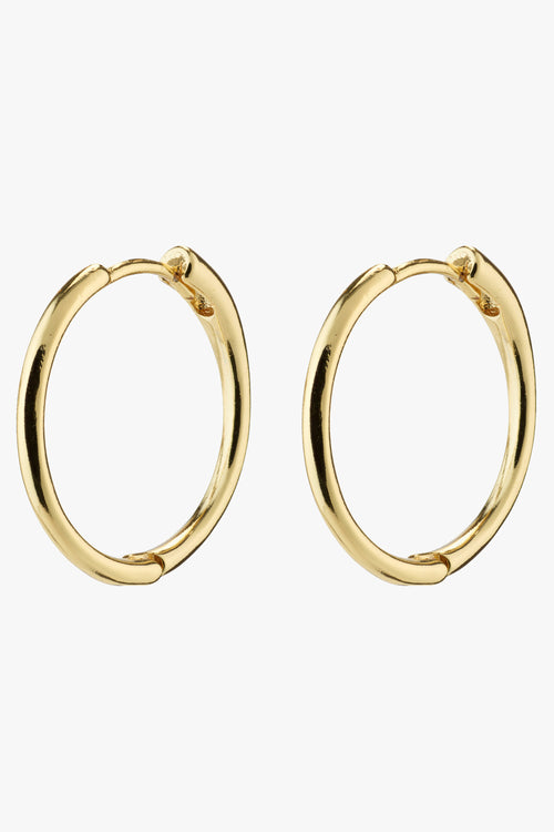 Eanna Maxi Hoops Recycled Gold Plated Earrings ACC Jewellery Pilgrim   