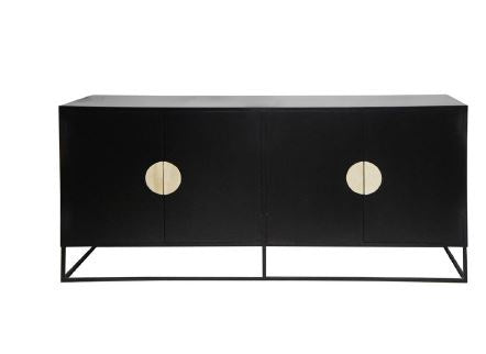 Moniq Black Sideboard 160cm HW Furniture - Chair, Table, Floor Mirror, Shelf Robert Mark   