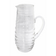 Clear Water Jug in Ribbed Glass