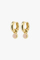Evah Rosa Hoop Recycled Gold Plated Earrings