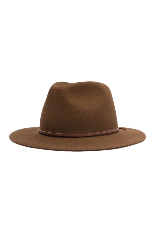 Wesley Packable Fedora Coffee Hat ACC Hats Brixton   