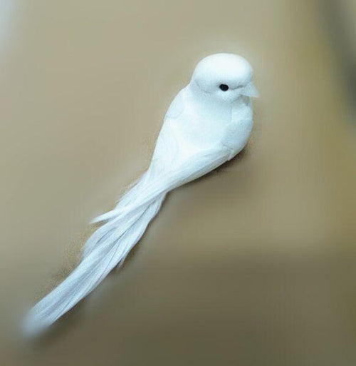 Large White Perching Dove HW Christmas Alisons Acquisitions   