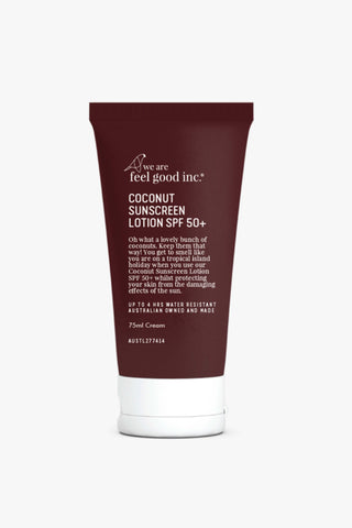 Coconut Sunscreen SPF 50+ 75ml HW Beauty - Skincare, Bodycare, Hair, Nail, Makeup Feel Good   