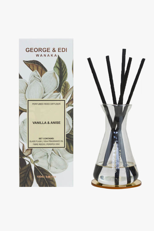 Reed Diffuser Set Vanilla And Anise HW Fragrance - Candle, Diffuser, Room Spray, Oil George & Edi   