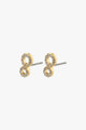 Rogue Crystal  Recycled Gold Plated Earrings