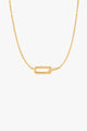 Glam Rock Gold Interlock Necklace