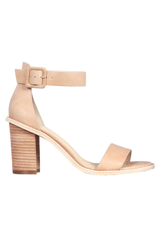 Grady Nude Leather Ankle Strap Heel ACC Shoes - Heels Nude   