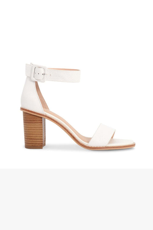 Grady White Leather Block Heel General Nude   