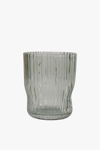 Zest Lines Green Glass Tumbler HW Drinkware - Tumbler, Wine Glass, Carafe, Jug Ladelle   