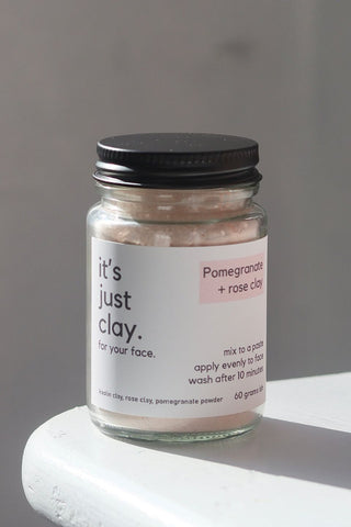 Pomegranate Rose Clay Face Mask 60g