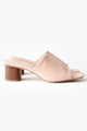 Indie Peony Leather Mule Heel