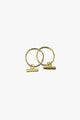 Mini Bar Sleeper Gold Earrings EOL