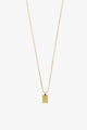 Jemma Gold Plated Textured Pendant Necklace