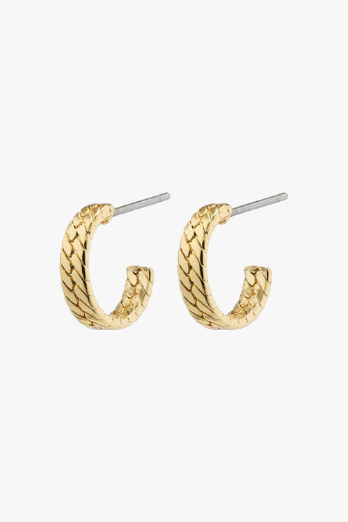 Joanna Gold Plated Snake Chain Earrings ACC Jewellery Pilgrim   