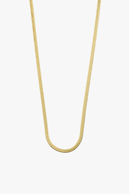 Joanna Gold Plated Snake Chain Necklace ACC Jewellery Pilgrim   