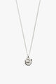 Jola Silver Plated Crystal Textured Pendant Necklace