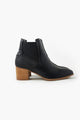 Kelly Black Vegan Leather Heeled Boot