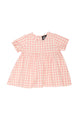 Kids La Quinta SS Pink Gingham Top