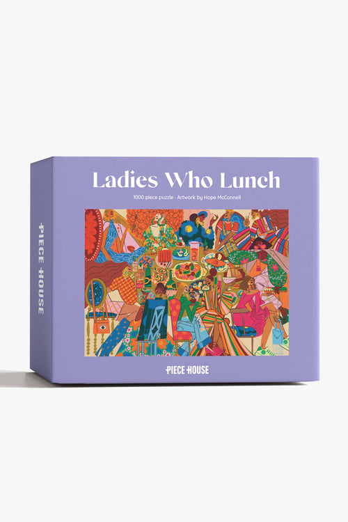 Ladies Who Lunch Lilac Puzzle 1000 piece by Hope McConnell HW Games - Puzzle, Cards Piece House   