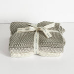 Textured Lavette Taupe Wash Cloths Set of 3 HW Beauty - Skincare, Bodycare, Hair, Nail, Makeup Bianca Lorenne   