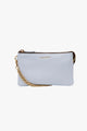 Lily Whisper Blue Chain Strap Leather Crossbody Bag