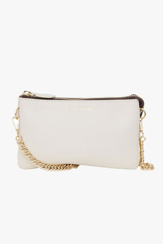 Lily Crossbody Small Alabaster Bag with Chain Strap