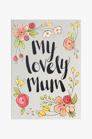 My Lovely Mum Flowers Greeting Card HW Greeting Cards Little Difference   