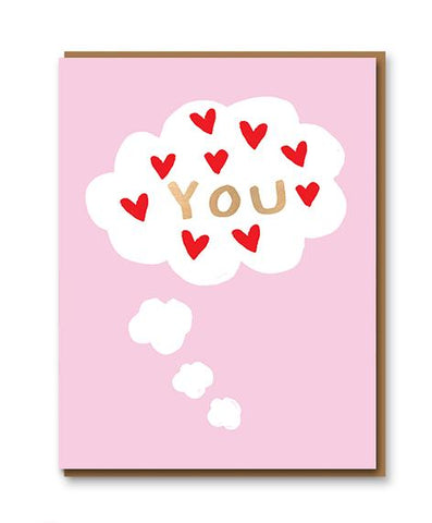 Love You Cloud Greeting Card HW Greeting Cards 1973   