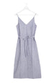Lulu Blue Stripe Linen Slip Dress