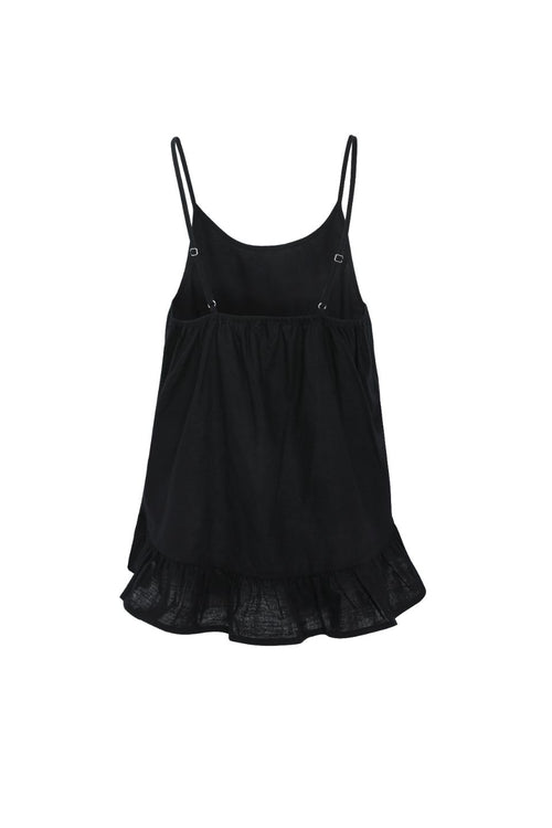 Lyla Black Linen Peplum Hem Cami WW Top Among the Brave   